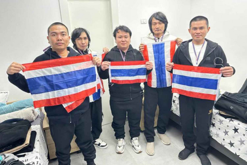 Lima Warga Thailand yang Dibebaskan Hamas di Gaza Tiba di Thailand